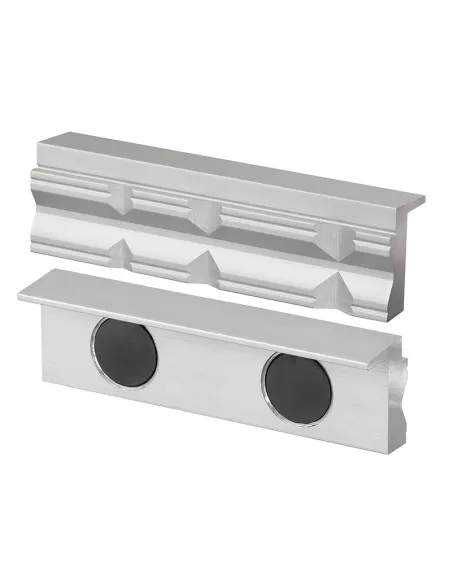 2 - Coppia copriganasce magnetiche in alluminio prisma x morsa 125mm Fervi 0520/125P 2 - Coppia copriganasce magnetiche in alluminio prisma x morsa 125mm Fervi 0520/125P