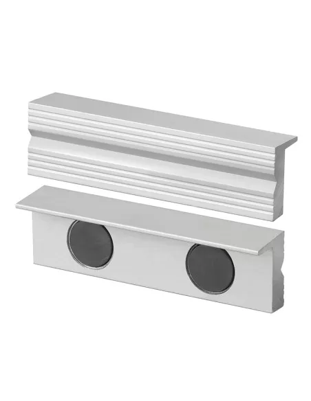 2 - Coppia copriganasce magnetiche in alluminio x morsa 150 mm Fervi 0520/150A 2 - Coppia copriganasce magnetiche in alluminio x morsa 150 mm Fervi 0520/150A