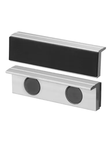 2 - Coppia copriganasce magnetiche in alluminio gomma x morsa 150 mm Fervi 0520/150G