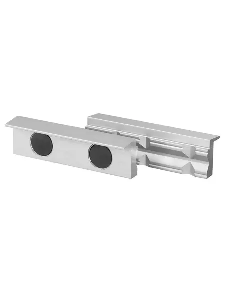 1 - Coppia copriganasce magnetiche in alluminio prisma x morsa 150mm Fervi 0520/150P 1 - Coppia copriganasce magnetiche in alluminio prisma x morsa 150mm Fervi 0520/150P