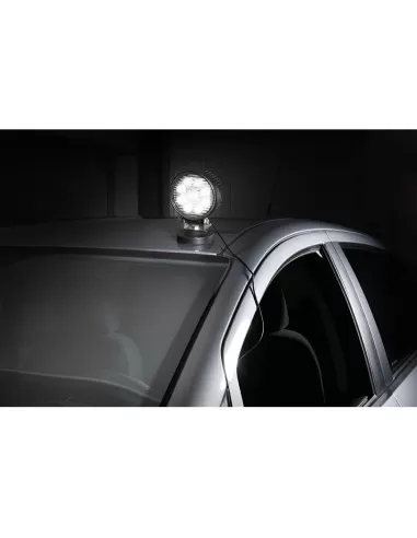 Faro a led tondo 12-24v con base magnetica x auto 9 x 3w Fervi 0713/27
