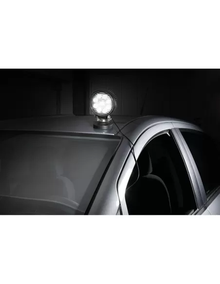 Faro a led tondo 12-24v con base magnetica x auto 9 x 3w Fervi 0713/27