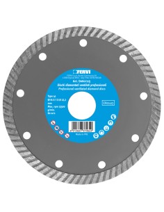 Disco diamantato turbo 115 mm professionale Fervi d060/115