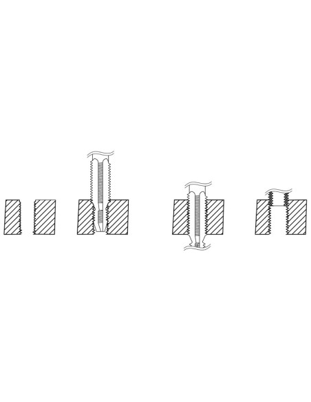 Kit riparazione filetti per candele metrico f-coil m14x125 Fervi e011/m140x125b