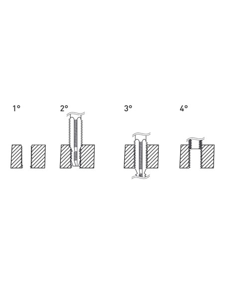 Kit riparazione filetti per candele metrico f-coil m14x125 Fervi e011/m140x125b