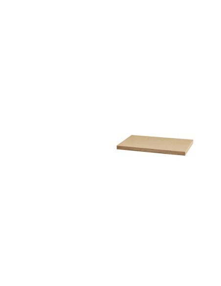 Piano di lavoro in legno 680x460x35 mm per arredamento modulare Fervi a007/19