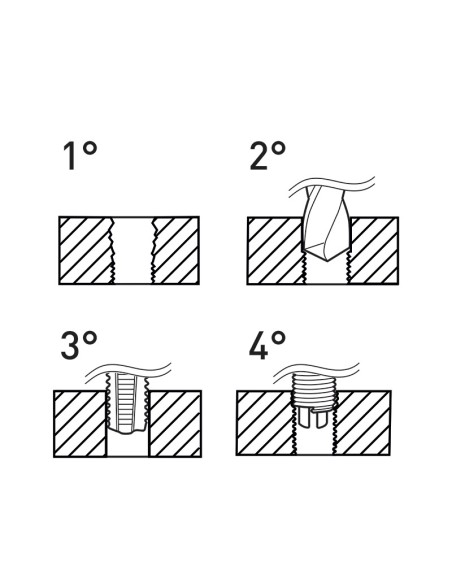 2 - Kit assortimeno riparazione metrici m6-m14 inox 113 pz Fervi e011b