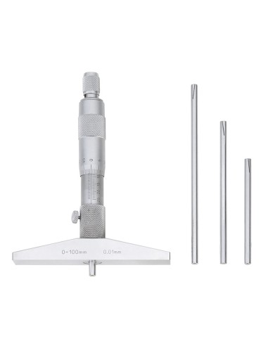 1 - Micrometro centesimale di profondita' 0-100 mm Fervi m013/0/100