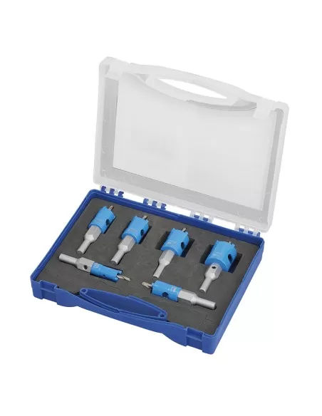 1 - Serie 6 frese a tazza in metallo duro per edilizia 16- 35 mm Fervi p076/006s