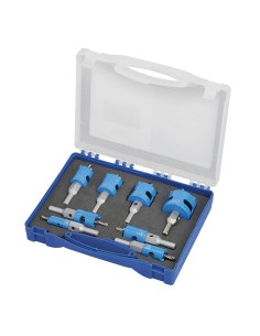 Serie 8 frese a tazza in metallo duro per edilizia 16- 45 mm Fervi p076/008s