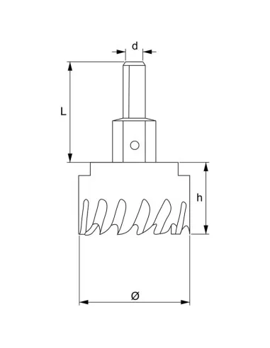Fresa a tazza in metallo duro per edilizia 85mm Fervi p076/085