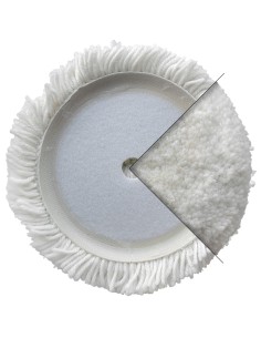 Disco in lana attorciliata 200 mm per lucidare Fervi vla200