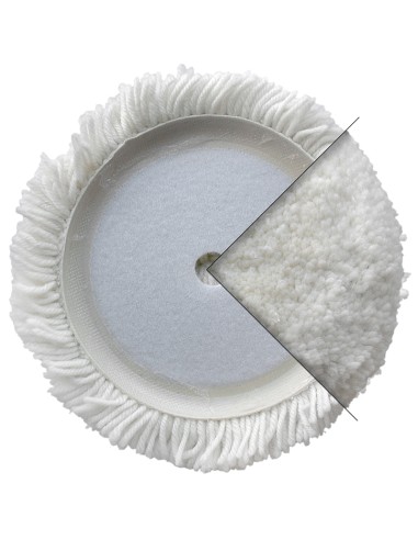 Disco in lana attorciliata 200 mm per lucidare Fervi vla200