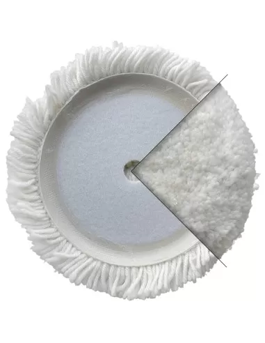 1 - Disco in lana attorciliata 200 mm per lucidare Fervi vla200