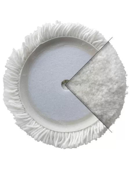 1 - Disco in lana attorciliata 200 mm per lucidare Fervi vla200