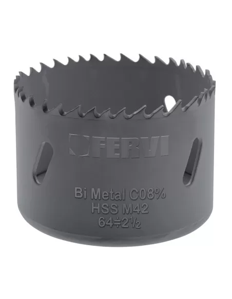 1 - Sega a tazza bimetallica cobalto per metallo 111 mm Fervi 0278/111