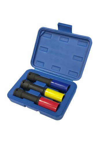 Set 3 chiavi bussola esagonali 17-19-21mm rivestite in plastica Fervi 0341/3ls