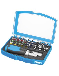 Serie inserti esagonali con impugnatura Fervi 0403