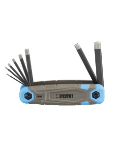 Set 8 chiavi esagonali 1.5-8 mm con punta diamantata Fervi 0558/em