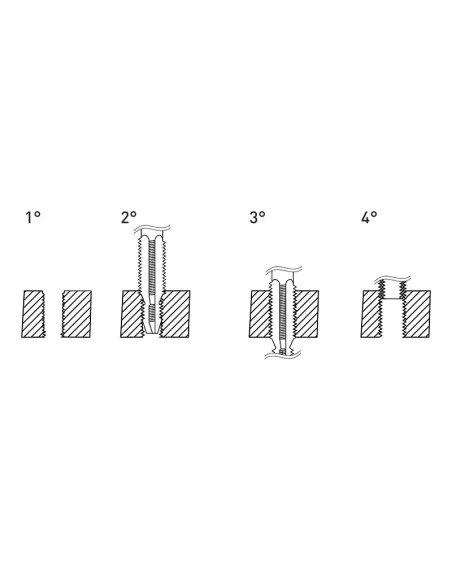 4 - Maschio combinato metrico sti m 140 x 125 per f-coil Fervi e011/m140x125mcb