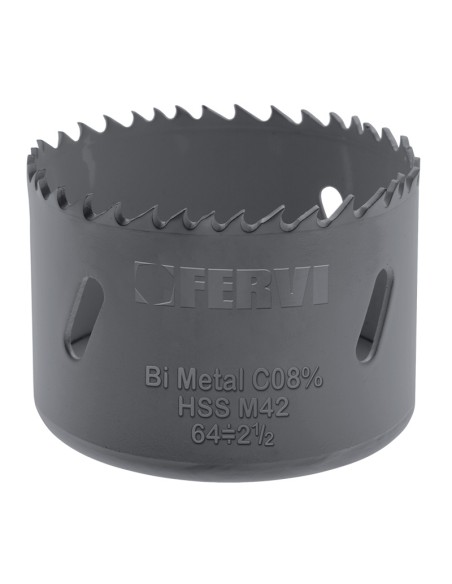 1 - Sega a tazza bimetallica cobalto per metallo 14 mm Fervi 0278/014