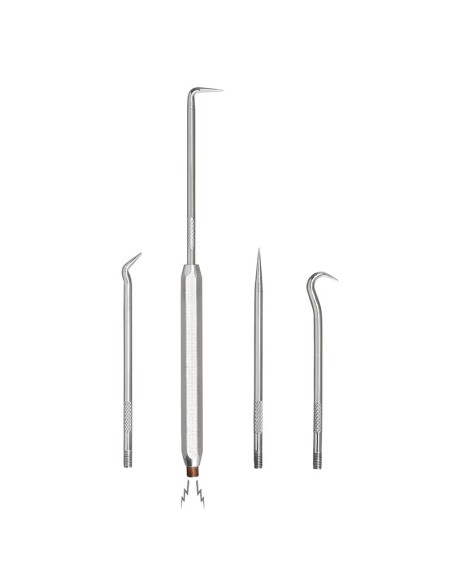 Set 4 ganci per estrazione OR con impugnatura magnetica Fervi 0456