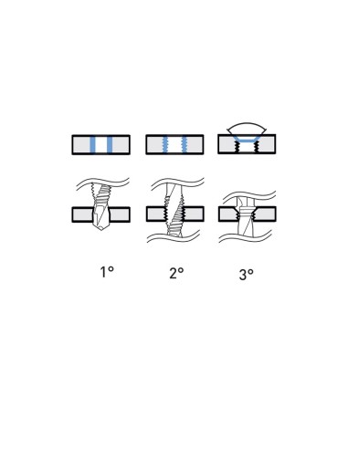 Punta maschio svasatore m10x1.5 per trapano avvitatore 1/4 Fervi 0890/m10