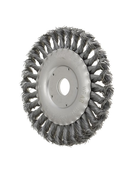 Spazzola circolare a mazzetti metalicci ritorti 100 x 22 mm x smerigliatrice Spazzola circolare a mazzetti metalicci ritorti 100 x 22 mm x smerigliatrice