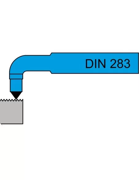 3 - Utensile din 282 filettatura interna destro 16x16 mm x tornio Fervi brfi16rp