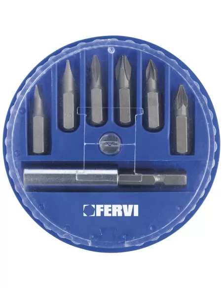 Serie inserti per avvitatori 1/4 Fervi 0089