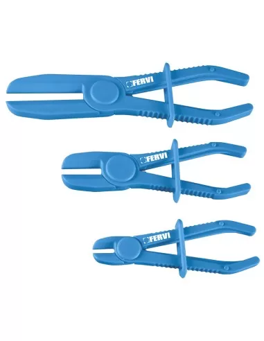 1 - Set pinze in nylon per tubi liquidi auto Fervi 0136