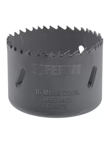 1 - Sega a tazza bimetallica cobalto per metallo 68 mm Fervi 0278/068