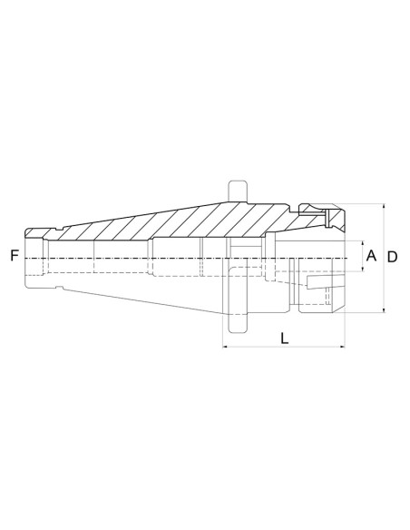Mandrino porta pinze er 32 x frese Fervi 3/b/40