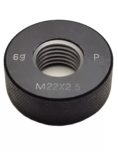 Anello filettato 6g tipo passa metrico 16 x 2 mm Fervi a01716x2
