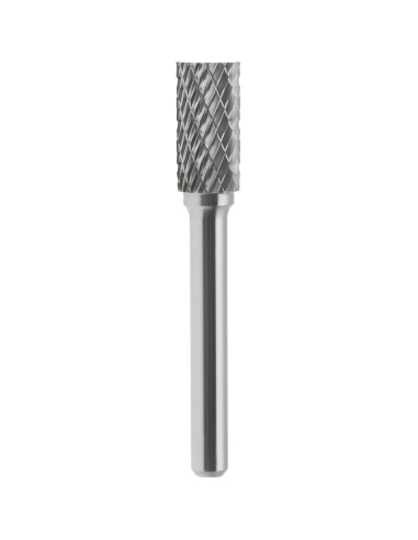 Lima rotativa hm cilindrica incrociato a taglio 2x10 mm gambo 3 Fervi a02dc3