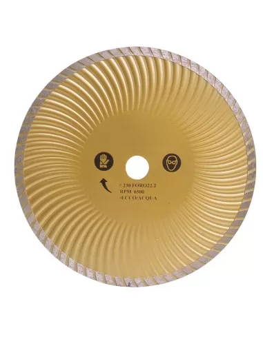 1 - Disco diamantato turbo per edlizia 230 mm Fervi 0350