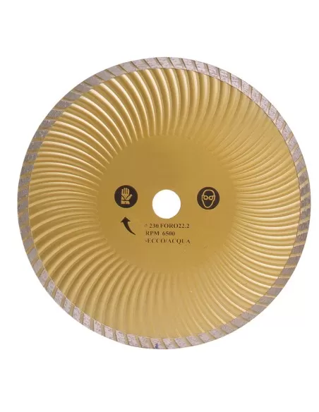 1 - Disco diamantato turbo per edlizia 230 mm Fervi 0350