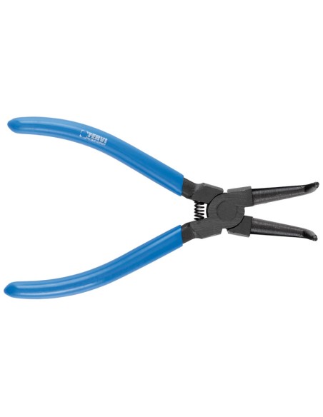 Pinze curva 150mm per anelli elastici seeger interni 8-25 mm Fervi 0639