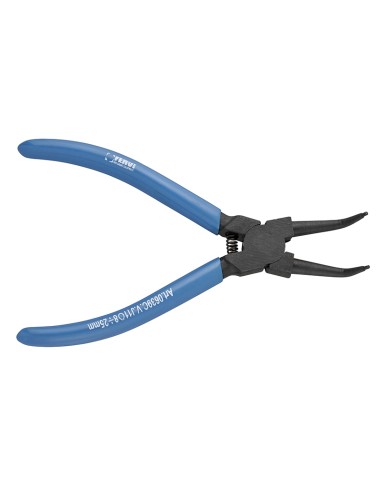 Pinze curva 150mm per anelli elastici seeger interni 8-25 mm Fervi 0639
