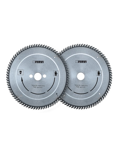 Lama sega circolare hm widia per legno disco 254x30 mm 24 denti Fervi 0685