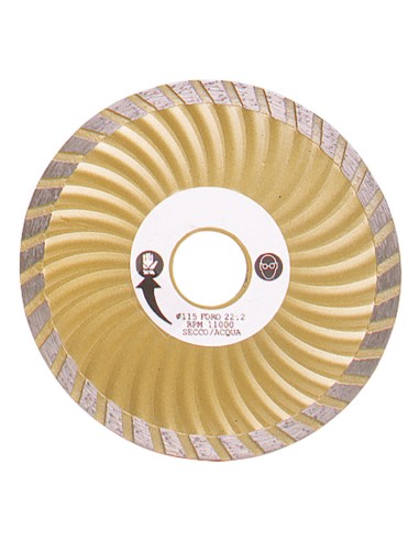 Disco diamantato turbo per edlizia 115 mm Fervi 0709