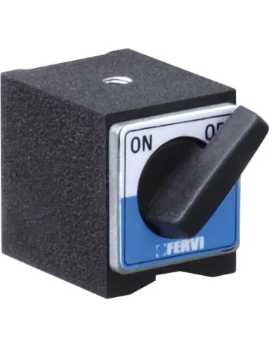 1 - Base magnetica per supporto porta comparatore m5 x 08 Fervi b201/1