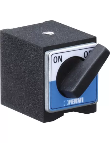 1 - Base magnetica per supporto porta comparatore m5 x 08 Fervi b201/1