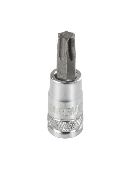 Chiave a bussola con inserto torx t15 1/4 Fervi bn424n015a