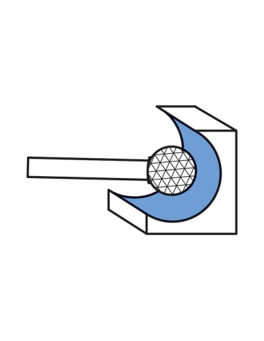 5 - Serie 5 pz lime rotative hm diamante 10x20 mm gambo 6 Fervi f008dc