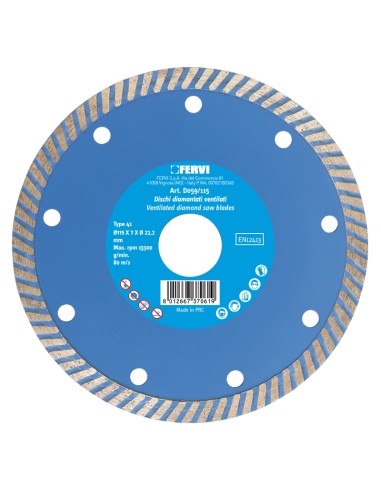 1 - Disco diamantato turbo 180 mm Fervi d055/180