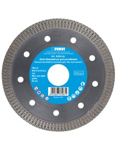 Disco diamantato per gres procellanato professionale 180x22.2 mm Fervi d070/180