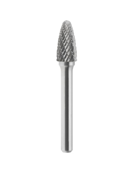 Lima rotativa hm ogiva punta arrotondata incrociato 19x25mm gambo 6 Fervi f19dc6