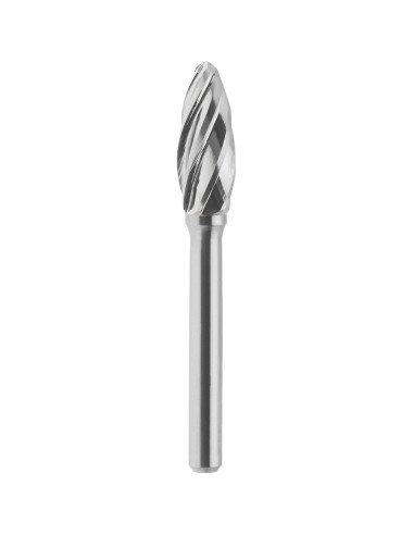 Lima rotativa hm lancia raggiata alluminio 8x20 mm gambo 6 Fervi h08al6