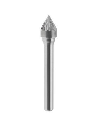 Lima rotativa hm conica 60 gradi incrociato 3x2.5 mm gambo 3 Fervi j03dc3